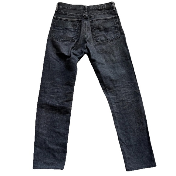 DOUBLE RL STRETCH SELVEDGE RRL VINTAGE STRAIGHT LEG BLACK JEANS 28 Trendy - Picture 2 of 9